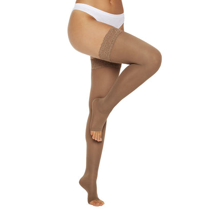 MEIA KENDALL 7/8 15-20 MMHG COM SILICONE E SEM PONTEIRA 1712