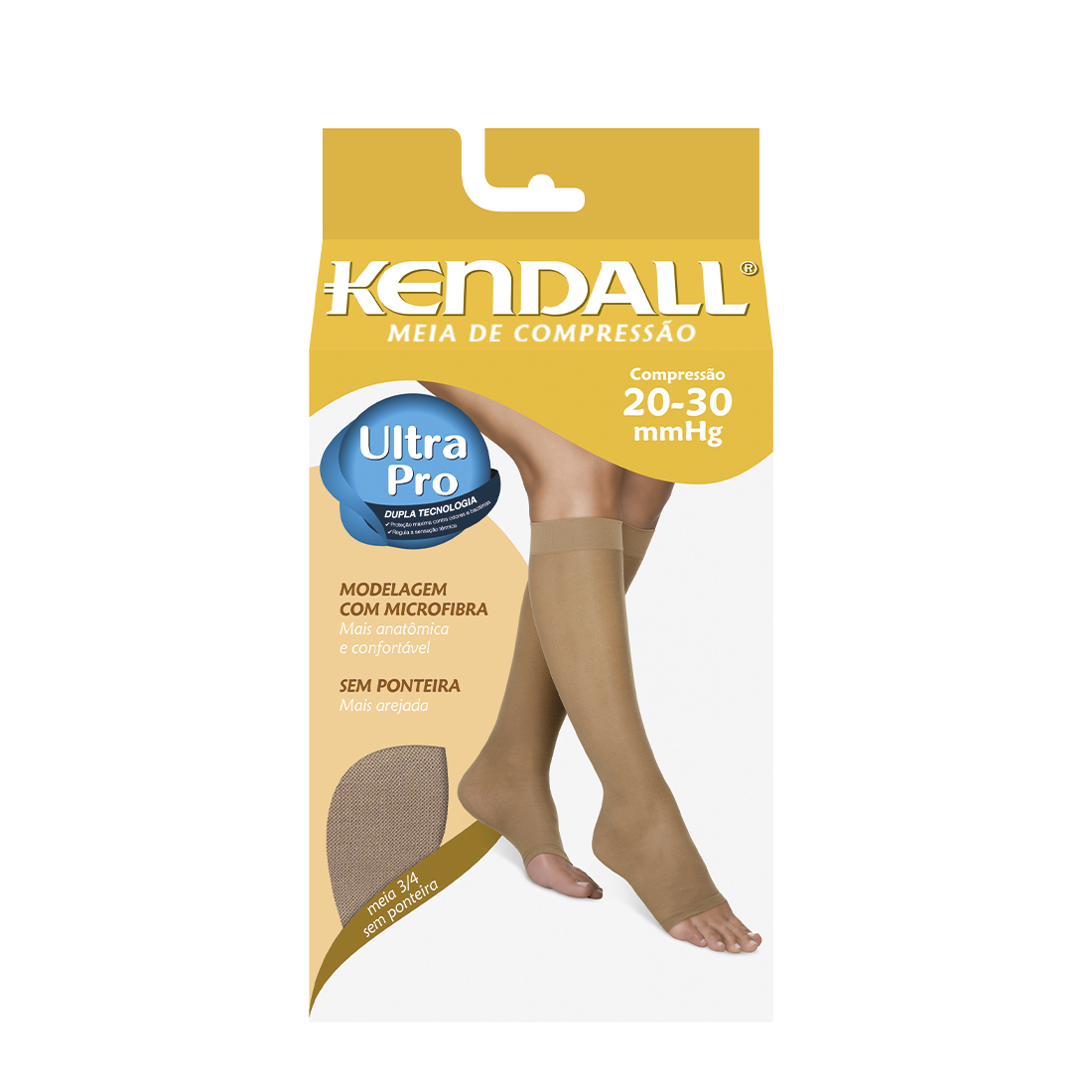 MEIA KENDALL 3/4 20-30 MMHG SEM PONTEIRA 1881