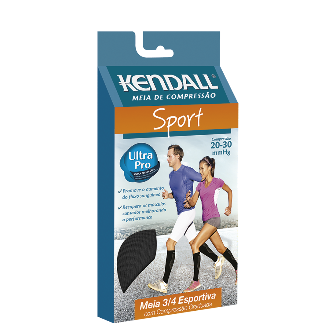 MEIA ¾ KENDALL SPORT 20–30 MMHG 3112
